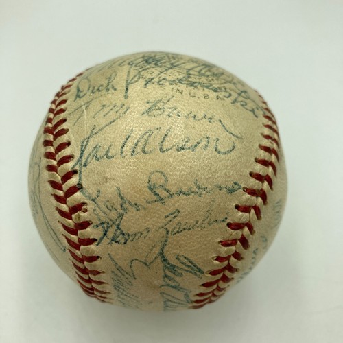 Ted Williams 1955 Boston Red Sox Team Signed Official American League Baseball - Picture 8 of 9