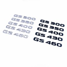 Letter number badge for Lexus GS300 GS350 GS400 GS430 GS460 Rear trunk emblem