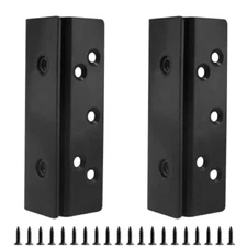 Biaungdo 2 Pcs Bed Frame Bed Post Double Hook Slot Bracket Heavy Duty Bed Har...