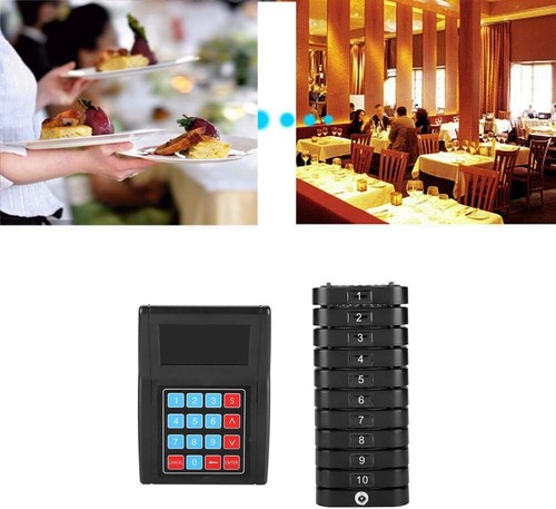 Pack 10 SU 669S Ricevitori Wireless Vibrazione Luce Coda Ristorante Bar - Foto 3 di 8