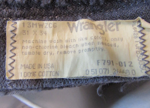 Men's "Wrangler" Size 31x34 (W30x33) Grey, Cowboy Cut, 13MWZCG, Straight, Jeans - Picture 3 of 9