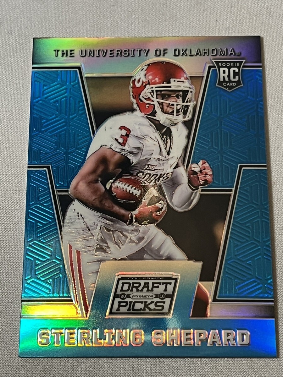 2016 Panini Collegiate Draft Picks Sterling Shepard Blue Prizm RC