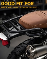 REAR RACK TUBE TYPE BLACK CARRIER FOR BMW R NINE T / PURE / SCRAMBLER 2014-2023