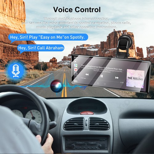 4K HD WIFI Dash Cam Car GPS Navigation BT Apple CarPlay & Android Auto 11.3 In - Picture 7 of 14