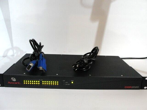Avocent DSR2020 16-Port Rack-Mountable KVM Switch With Power & Monitor Cord L# 3