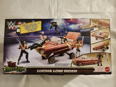 WWE Lucha Low Rider Vehicle Playset with Rey Mysterio Action