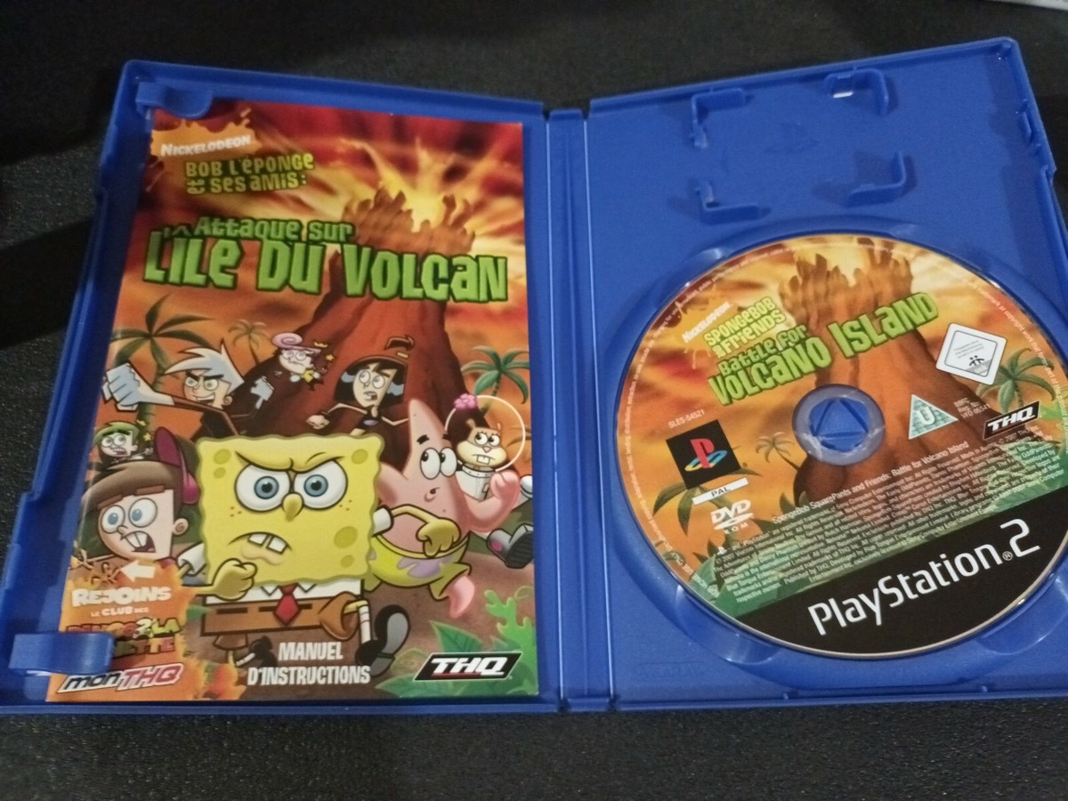 PS2 Playstation 2 PAL Bob l'éponge et ses amis attaque sur l'île du volcan