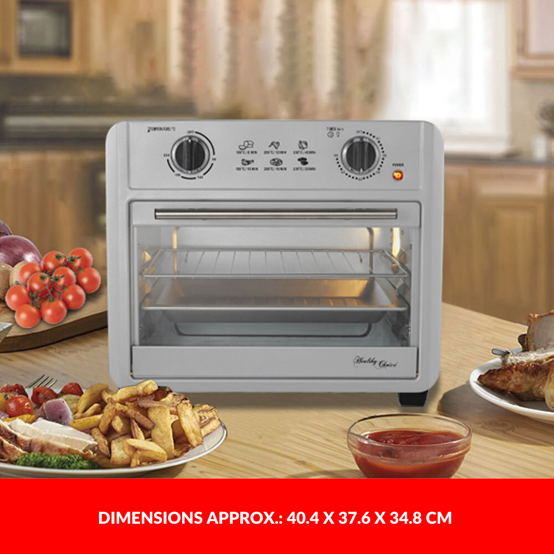 Healthy Choice Air Fryer Convection Oven 23L w/ Accessories Roast Bake