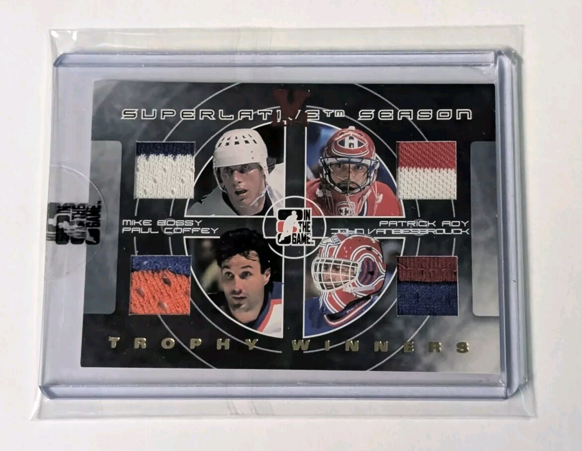 2007 ITG Superlative GOLD 1/1 Quad Jersey Patrick Roy John ...