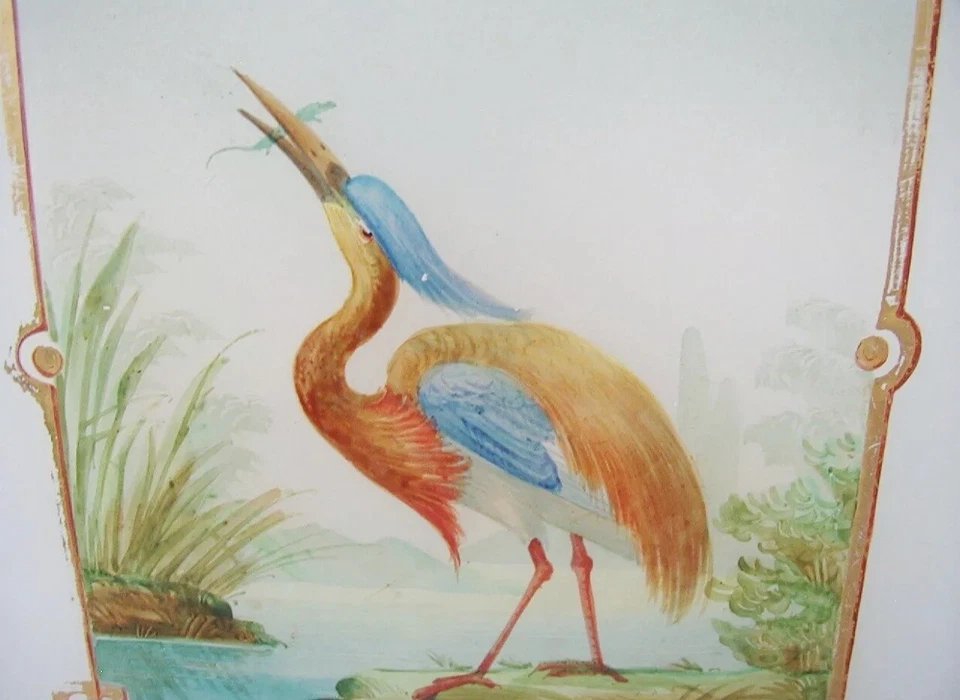 Vaso antigo bronze opalino vidro cache caixa de tecido Jardiniere Chinoiserie - Imagem 3 de 4