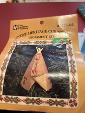 The Leather Factory Native Heritage Leather Christmas Ornament Kit 4235-04 Tipi