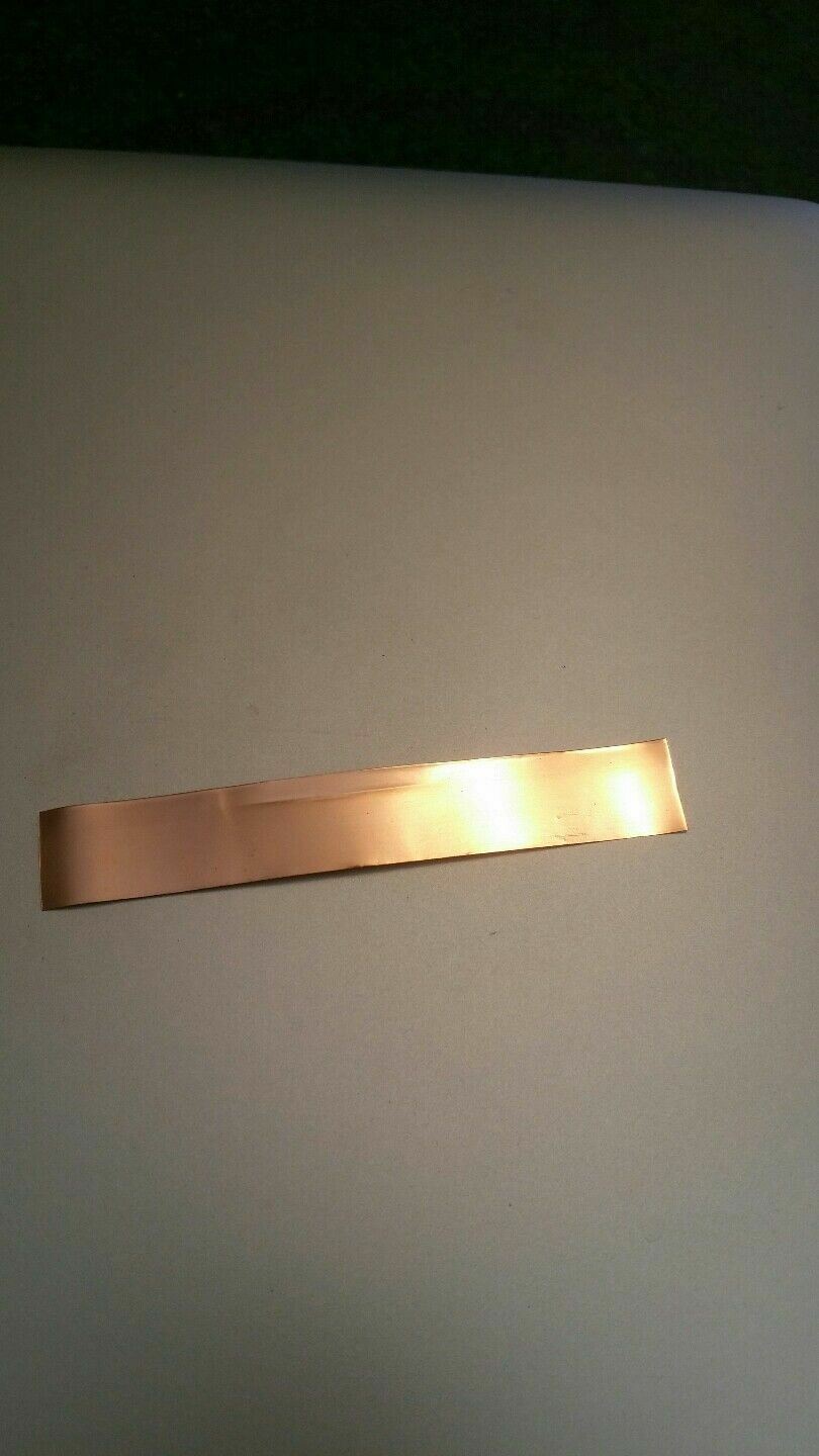 copper Shim Stock .002 Thick 0.5" Wide 20 inch long, 002 0.002 soft eBay