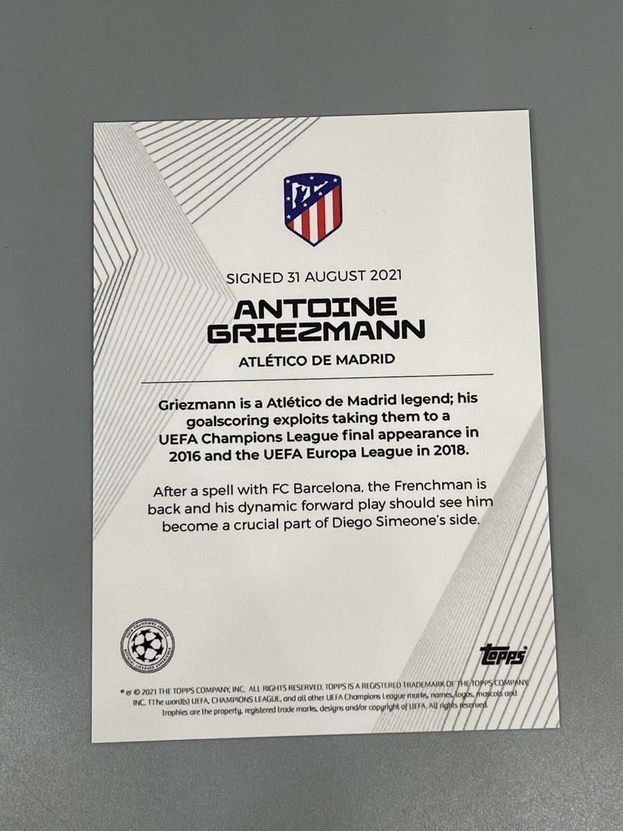 Antoine Griezmann 2021-22 Topps UEFA Champions League Summer