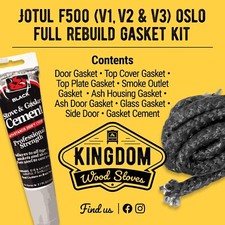 Kit guarnizioni Jotul F500 OSLO FULL REBUILD con cemento *Spedizione GRATUITA!*