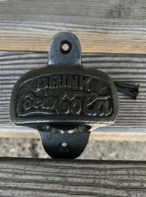 COCA COLA Gusseisen Bar Wand Flaschenöffner