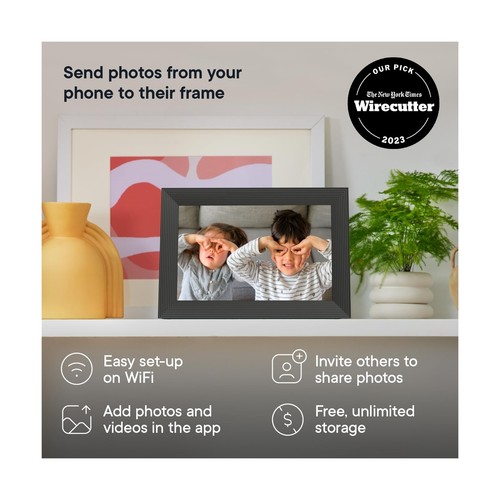 Aura Carver 10.1" WiFi Digital Picture Frame Wirecutter's Best