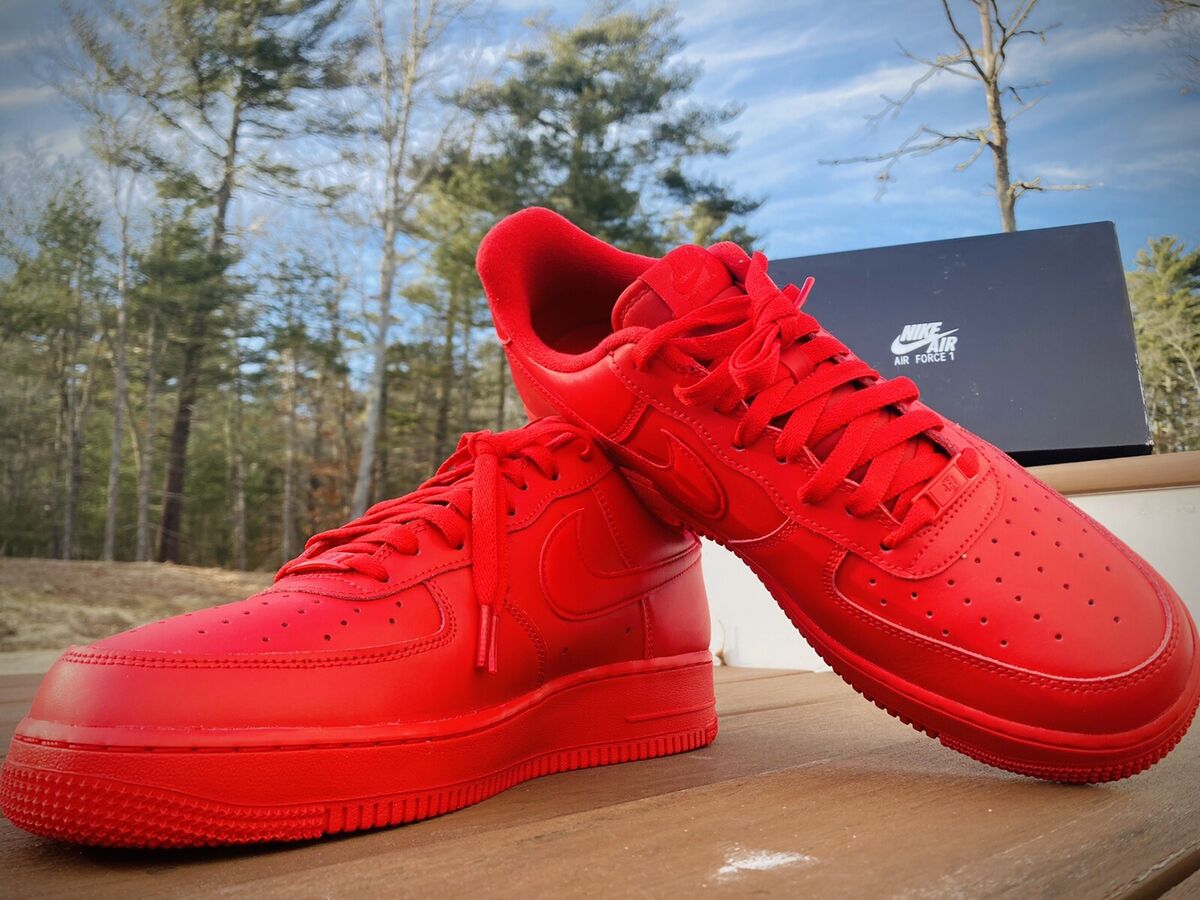 Nike Air Force 1 Low '07 LV8 University Red Men's Size 12 Nike Air Force 1 Low '07 LV8 University Red Men's Size 12
