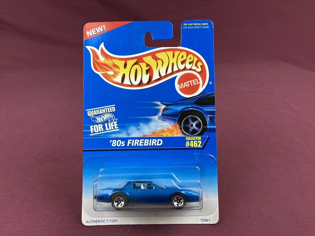Hot Wheels '80s Firebird T-Top Collector #462 Blue SP5 Wheels NIP