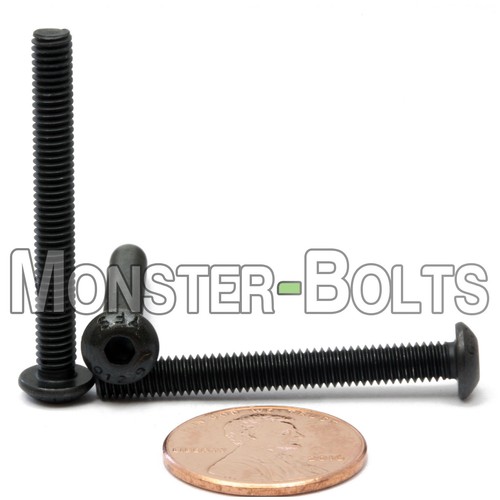 M4 Button Head Socket Cap Screws, 12.9 Steel w/ Black Ox ISO 7380, 0.70 Coarse - Picture 22 of 23