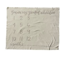 Primitives By Kathy Milestone Baby Blanket Gray You Are My Greatest Adventure
