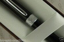 Cross Century II Black  Signature Glittering Pav -textured Center band Ball Pen