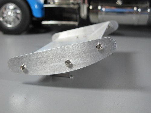 Aluminum 13.1cm Roof Spoiler Wing for Tamiya R/C 1/14 King Grand Hauler Truck - Picture 6 of 10