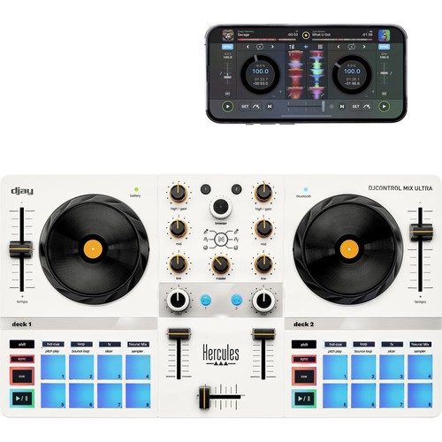 Hercules DJControl Mix Ultra DJ Controller with Protective Cover - Picture 3 of 10