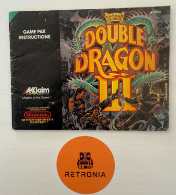 Double Dragon 3 Nintendo Nes Spielanleitung UK Version