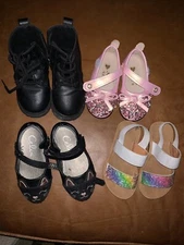 baby girls shoes size 7 $8 per piece