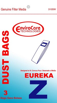 3 Sacchetti Eureka Sanitaire Tipo Z 52339 - Filtro Allergeni Microfiber