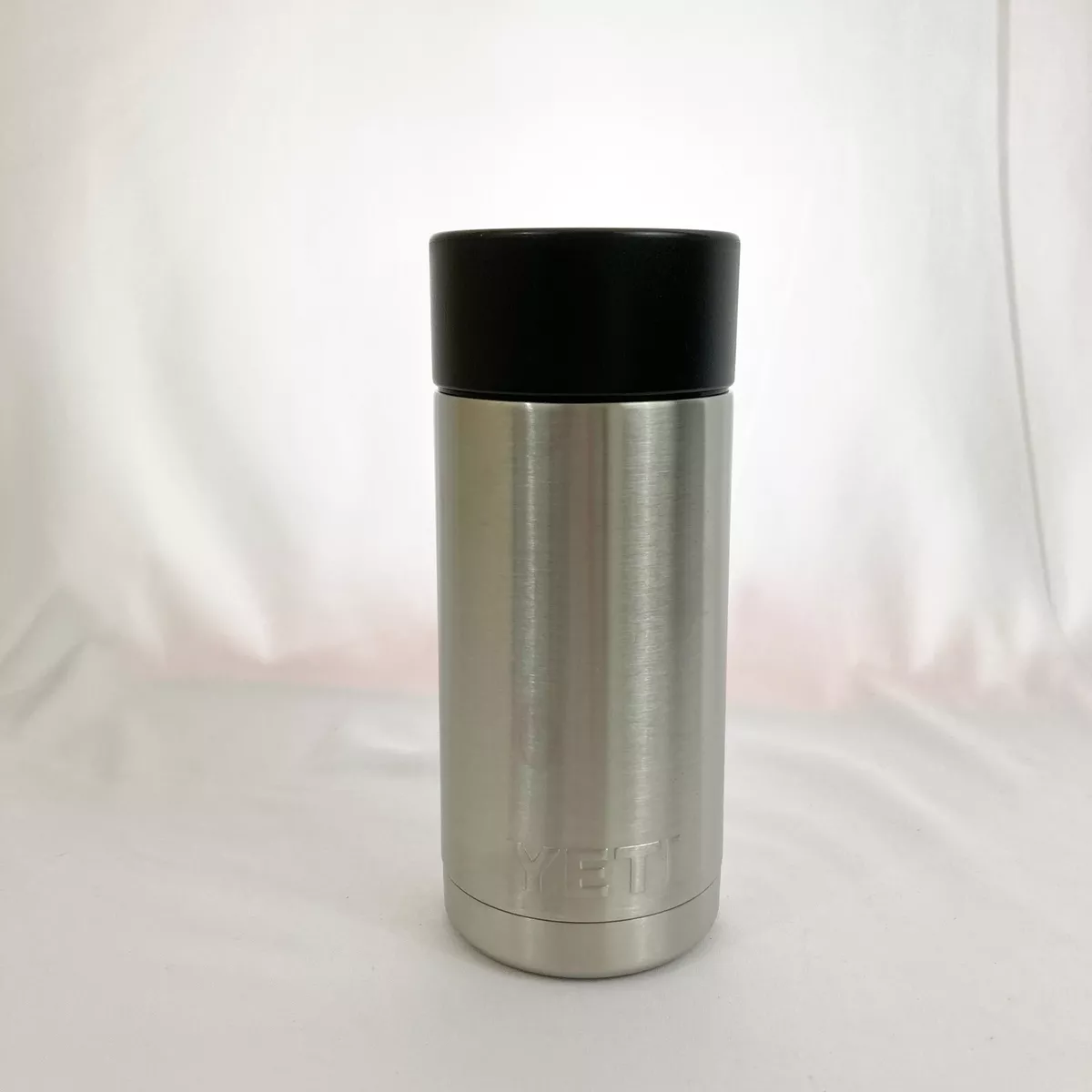 YETI Rambler 12 oz. Insulated Bottle with HotShot Cap Lid Stainless Steel Silver