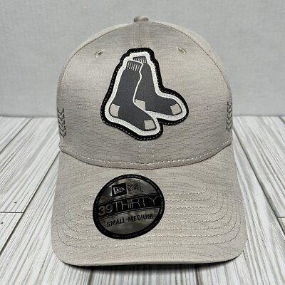 Boston Red Sox Hat Cap New Era Flex Fitted 39Thirty M/L Cream