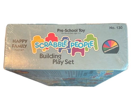 Scrabble People Building Play Set Happy Family No 130 1984 Preschool Toy - NEW - Picture 5 of 7