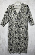 Zara Woman MIDI Dress Stretchy Animal Print Jersey Size EU S
