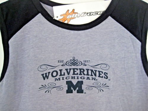 Camisa para mujer Michigan Wolverines calzada mediana manga 5th & Ocean ¡NUEVA CON ETIQUETAS SUAVE! - Imagen 2 de 3