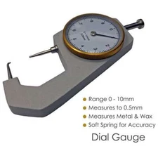 BesQual Dial Caliper for Metal and Wax, Soft Spring, Accurate Measurement