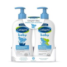 Cetaphil Baby Wash  Shampoo Plus Body Lotion, Healthy Skin Essentials