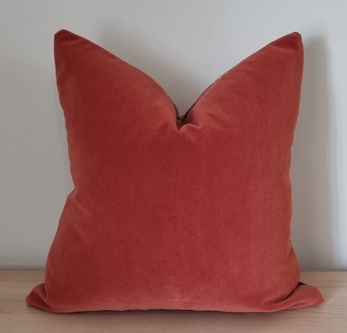 Linwood Omega Prints Genie Terracotta & Omega Velvet Cushion Cover 40x40 cm - Picture 3 of 3