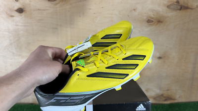Adidas adizero F30 FG Leather G65394 Yellow boots Cleats mens