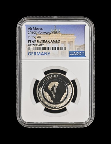 GERMANY. 2019, 10 Euro - NGC PF69 - In the Air, Munich, Polymer - Picture 2 of 11