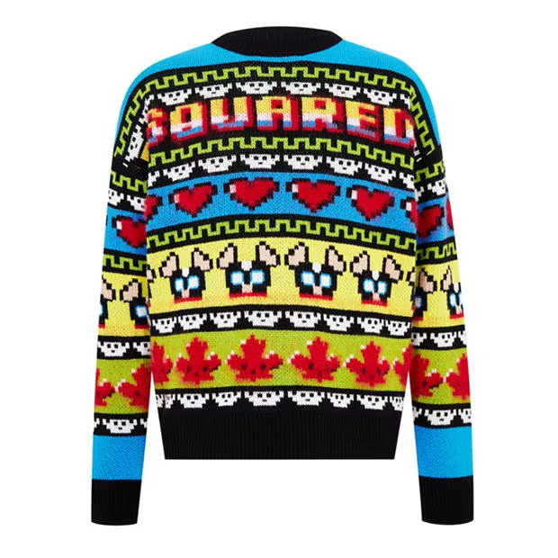 BNWT DSQUARED2 Pixel Ciro Jumper Pacman Size XL RRP£655 image 3