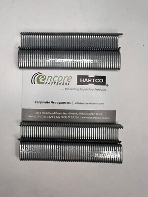 515DSS50 Hog Rings - 9/16'' D-Ring 304 Stainless Steel Sharp Point (2,500/box)