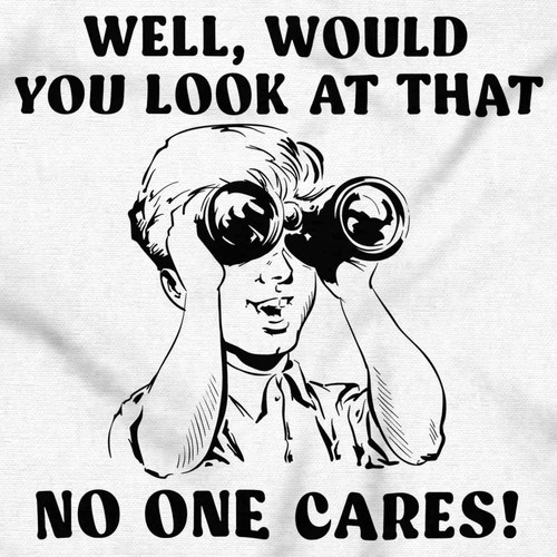 Well Would You Look At That No One Cares Youth Hooded Sweatshirt Boy or Girl - Picture 2 of 7