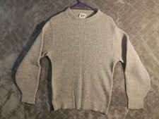 Vintage Barclay Sweater 100 Fine Wool Unisex Medium 40-42 Beige/ Cream Grandpa