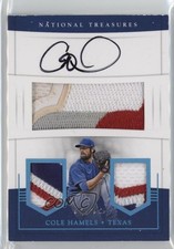 2017 Panini National Treasures Platinum 1/1 Cole Hamels #PCS-CH Auto e0h