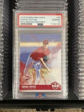 2018 Panini Dmd Kings #73 Shohei Ohtani Pitching/No Pinstripe Rookie (RC) PSA 10