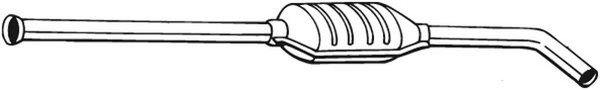 Bosal MittelschalldäMpfer 283-567 FüR Renault Megane 1 BA0 Classic LA0 KA0 LA0E-image