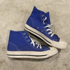 Vintage 70s Track Shoes Size 6 Made in USA Blue High Top Rare