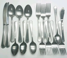 Oneida Northland Fashion Point Flatware Lot 17 Pc