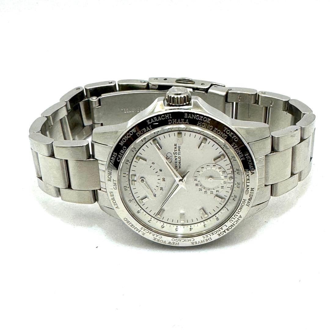 Orient World Time Back Skeleton Serviced - image 5